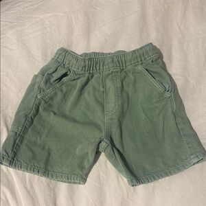 Zara Sage Green Casual Shorts
